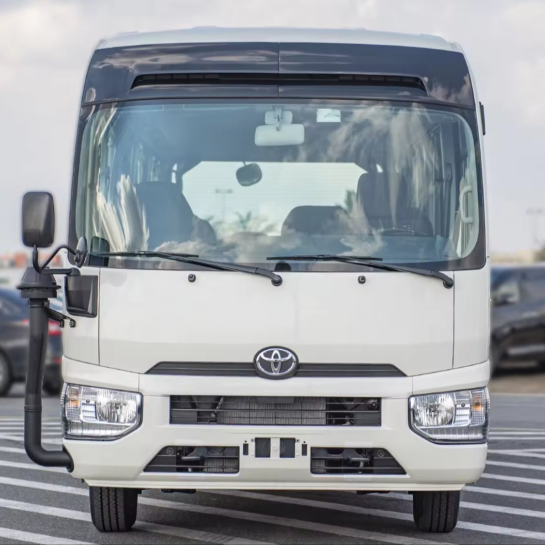 FULLY LOADED Used 2023 TOYOTAa COASTER 4.2D MT 30 SEATER WHITE Van Bus 1 Owner Full Self-Driving HW3 Upgrade -5k Mileage
